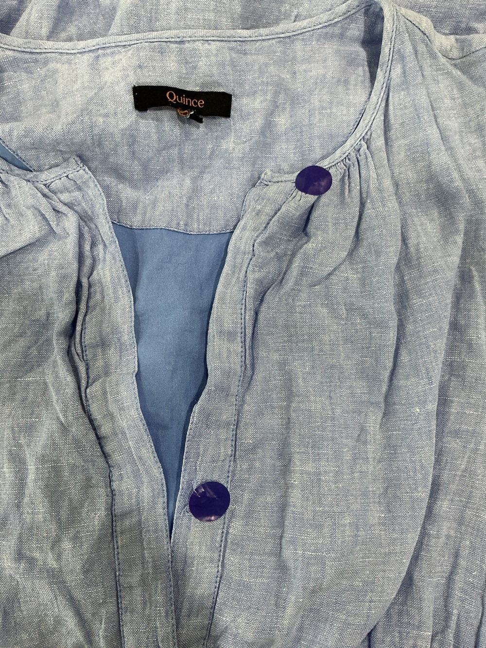 100% European Linen Tiered Maxi Dress - Picture 3 of 3